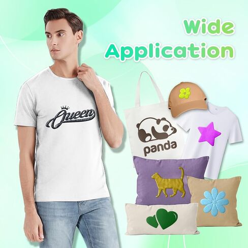 Puff Vinyl Heat Transfer, 18 Sheets, 12x10", 3D Puff Heat Transfer Vinyl in Kuwait