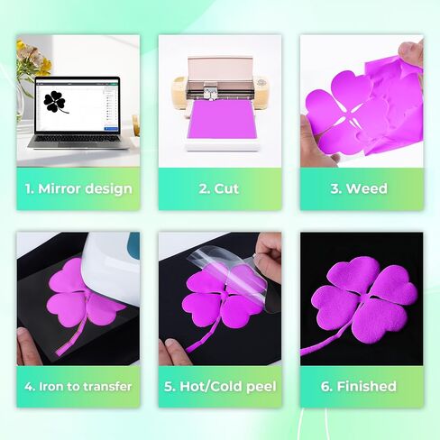 Puff Vinyl Heat Transfer, 18 Sheets, 12x10", 3D Puff Heat Transfer Vinyl in Kuwait