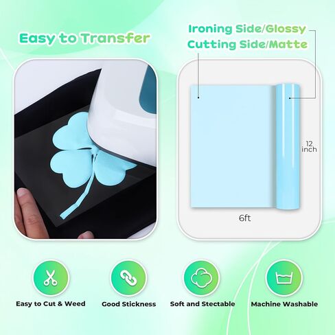 Puff Vinyl Heat Transfer, 18 Sheets, 12x10", 3D Puff Heat Transfer Vinyl in Kuwait