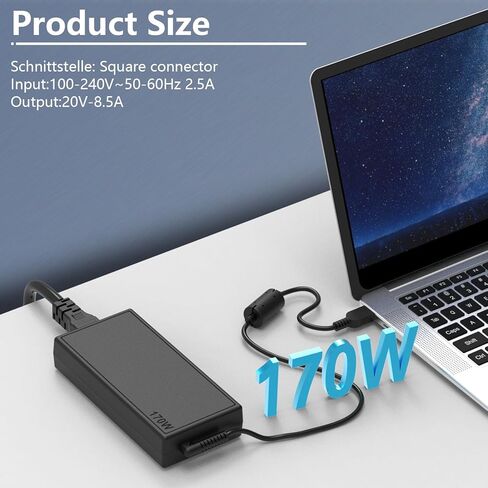 شاحن ثينك باد 170 وات لأجهزة الكمبيوتر المحمول لينوفو ثينك باد P15 P17 P50 P51 P52 P53 P70 P71 P73 ADL170NLC2A ADL170NDC2A ADL170NDC3A ADL170NLC3A W540 W541 T540P T540P سلك طاقة بديل للكمبيوتر in Kuwait