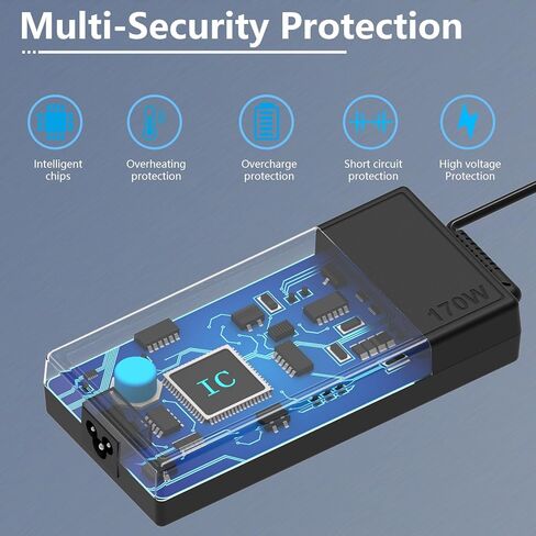 شاحن ثينك باد 170 وات لأجهزة الكمبيوتر المحمول لينوفو ثينك باد P15 P17 P50 P51 P52 P53 P70 P71 P73 ADL170NLC2A ADL170NDC2A ADL170NDC3A ADL170NLC3A W540 W541 T540P T540P سلك طاقة بديل للكمبيوتر in Kuwait