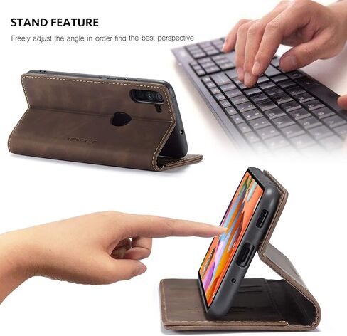 Samsung Galaxy A11 Case,Galaxy A11 Wallet Case with Card Holder,Magnetic Stand Leather Flip Case Wallet for Samsung Galaxy A11(2020) 6.4 inch (Black) in Saudi Arabia