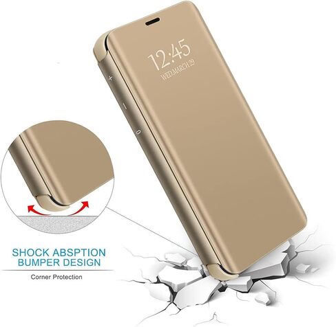 حافظة S24+ Plus 5G متوافقة مع حافظة الهاتف الخلوي Samsung Galaxy S24+ 5G مع مسند، جلد البولي يوريثان، غطاء حماية قلاب مقاوم للصدمات لهاتف Samsung S24 Plus 5G (أرجواني) in Kuwait