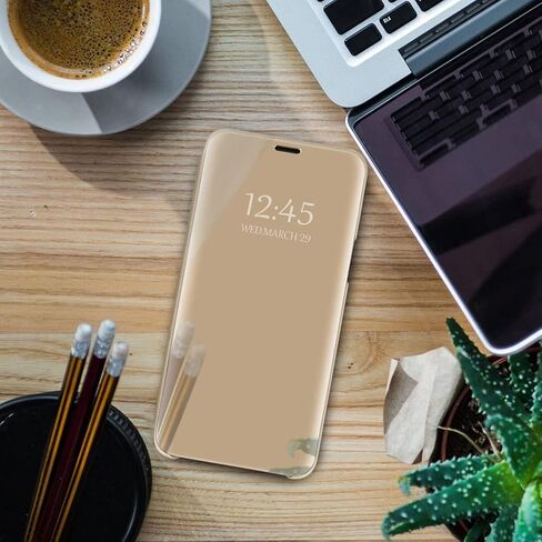 حافظة S24+ Plus 5G متوافقة مع حافظة الهاتف الخلوي Samsung Galaxy S24+ 5G مع مسند، جلد البولي يوريثان، غطاء حماية قلاب مقاوم للصدمات لهاتف Samsung S24 Plus 5G (أرجواني) in Kuwait
