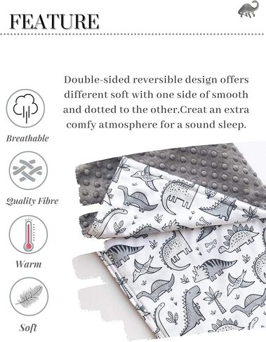 Baby Plush Minky Blanket Double Layer with Dotted Backing for Baby Girl or Baby Boy (Halloween 3) in Kuwait