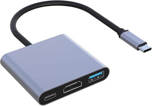 USB hub 3.0 for Type-c Port,3 in 1 Adapter for pc Accessories with USB-C 4K HDMI SD/TF Ethernet,Dock Station for Tablet PC Phone,Compatible with HP Dell Switch Galaxy Surface Thinkpad iPad iPhone Mac in Saudi Arabia