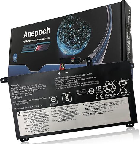 01AV493 00UR891 Laptop Battery Replacement for Lenovo ThinkPad T570 T580 P51S P52S Series Notebook SB10L84121 00UR892 SB10L84123 00UR890 SB10L84122 15.28V 32Wh 2095mAh 4-Cell in Saudi Arabia