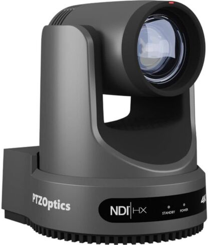 كاميرا PTZOptics Move 4K SDI/HDMI/USB/IP PTZ مع حزمة تكبير بصري 12x (رمادي) مع دعامة تثبيت على الحائط صغيرة عالمية من HuddleCamHD HCM-1 ومناديل تنظيف 5 عبوات in Saudi Arabia