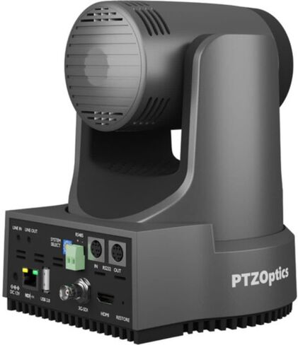 كاميرا PTZOptics Move 4K SDI/HDMI/USB/IP PTZ مع حزمة تكبير بصري 12x (رمادي) مع دعامة تثبيت على الحائط صغيرة عالمية من HuddleCamHD HCM-1 ومناديل تنظيف 5 عبوات in Saudi Arabia