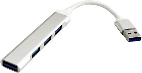 موزع USB، موسع USB بـ 4 منافذ، مقسم منفذ USB 3.0/2.0 رفيع لأقراص U والماوس ولوحة المفاتيح والطابعة، متوافق مع أجهزة الكمبيوتر المكتبية وأجهزة الكمبيوتر المحمولة وPS5 والأجهزة الأخرى in Saudi Arabia