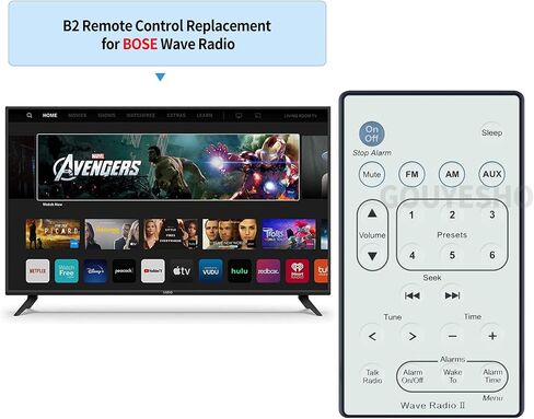 New Replacement Remote Control fit for Bose Wave Radio II AWR1B1 AWR1B2 white in Saudi Arabia