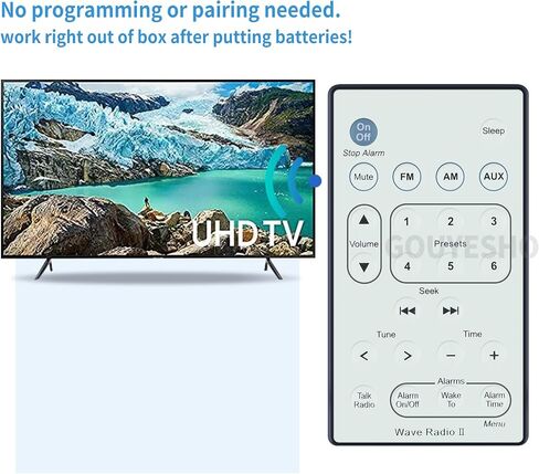 New Replacement Remote Control fit for Bose Wave Radio II AWR1B1 AWR1B2 white in Saudi Arabia