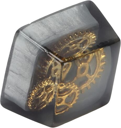 Zopsc Game Resin Keycap, Cute Custom Keycap, DIY Handmade Keycap for Game Players and Keyboard Enthusiasts, Personality Keycap for Echanical Keyboard (Black Gear) in Saudi Arabia