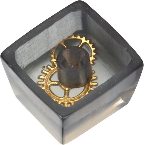 Zopsc Game Resin Keycap, Cute Custom Keycap, DIY Handmade Keycap for Game Players and Keyboard Enthusiasts, Personality Keycap for Echanical Keyboard (Black Gear) in Saudi Arabia