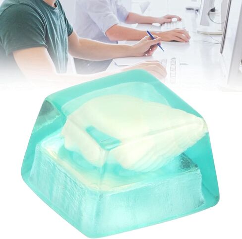 Zopsc Game Resin Keycap, Cute Custom Keycap, DIY Handmade Keycap for Game Players and Keyboard Enthusiasts, Personality Keycap for Echanical Keyboard (Black Gear) in Saudi Arabia