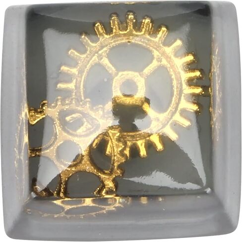 Zopsc Game Resin Keycap, Cute Custom Keycap, DIY Handmade Keycap for Game Players and Keyboard Enthusiasts, Personality Keycap for Echanical Keyboard (Black Gear) in Saudi Arabia