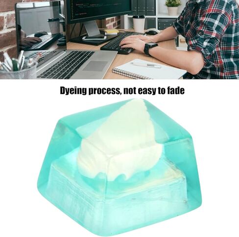 Zopsc Game Resin Keycap, Cute Custom Keycap, DIY Handmade Keycap for Game Players and Keyboard Enthusiasts, Personality Keycap for Echanical Keyboard (Black Gear) in Saudi Arabia