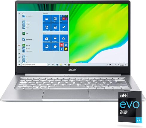 ACER 2022 Swift 3 Thin & Light Business Laptop 14" FHD IPS Display, Intel Core Evo i7-1165G7 Up to 4.7Ghz, 8GB RAM 512GB SSD, Intel Iris Xe Graphics, Fingerprint Reader, Backlit Keyboard, Win10 in Saudi Arabia