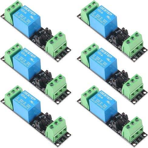 6pcs 3v 1 Channel Relay Board for Raspberry Pi Arduino Relay Module 1 Channel Opto-Isolate High Level Trigger for IOT ESP8266 Microcontrollers Development Board in Saudi Arabia