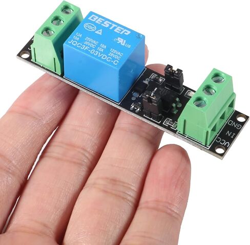 6pcs 3v 1 Channel Relay Board for Raspberry Pi Arduino Relay Module 1 Channel Opto-Isolate High Level Trigger for IOT ESP8266 Microcontrollers Development Board in Saudi Arabia
