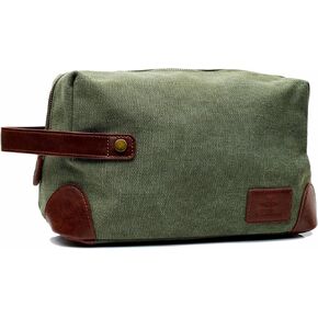 Vintage Canvas Toiletry Bags, Travel In Style, Waterproof Canvas Dopp Kits, Durable (Marco)