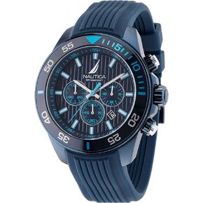 Nautica Men's NAPNOS303 One Blue Silicone Strap Watch