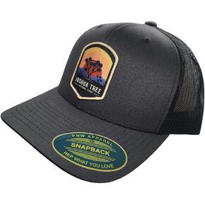 Joshua Tree Trucker Hat w/Mesh Backing National Park Woven Patch