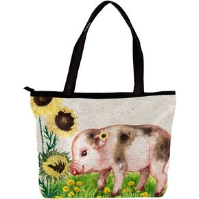 حقيبة حمل، حقيبة كتف، محافظ وحقائب يد كبيرة للنساء، عباد الشمس والخنزير، حقائب التسوق in Kuwait