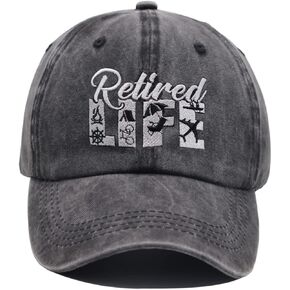 قبعة الحياة المتقاعدين، قبعة بيسبول مضحكة قابلة للتعديل للمتقاعدين من الرجال والنساء in Kuwait