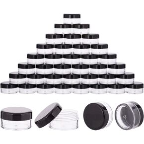 40 قطعة من عبوات مستحضرات التجميل البلاستيكية سعة 10 جرام مع أغطية للغسول والكريمات والتونر ومرطب الشفاه وبرطمانات عينات المكياج خالية من مادة BPA (10 جرام - 40 قطعة، أزرق) in Kuwait