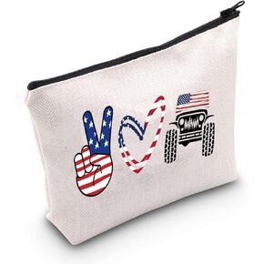 TSOTMO 4x4 Vehicle Off Road Zipper Cosmetic Bag Offroad Vehicle Gift Offroading Lovers Gift Overland Cross-Country Race Gift Off Road 4x4 Travel Toiletry Bag (Love Vehicle)