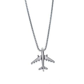 Hifunny Airplane Aircraft Pendant Necklace 3D Airplane Model for Men Women Personalized Pilot Airplane Necklace Jewelry