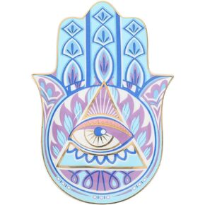 Veemoon Devil's Eye Jewelry Dish Tray, Evil Eye Jewelry Dish Storage Ring Dish Snack Plate Jewelry Tray Trinket Dish for Girls' Table Cute Decor Jewelry Tray Dish