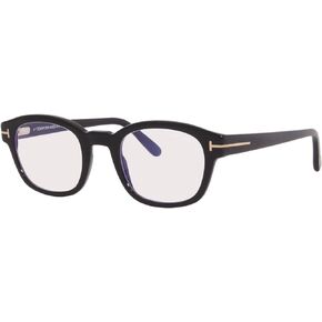 Tom Ford TF5808B Blue Block Eyeglasses 001 Black 49mm FT5808