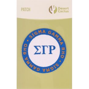 Desert Cactus Sigma Gamma Rho Sorority Patch Embroidered Appliqué Patch Sew or Iron On Blazer Jacket Bag (Design 6)
