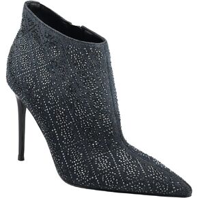 GUESS Womens Fazzie Rhinestone Dressy Booties Black 5.5 Medium (B,M)