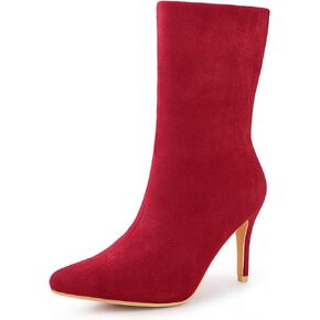 Perphy Sock Boots Pointed Toe Foldable Stiletto Heels Ankle Boots for Women