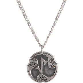 Amaxer 24 الرونية تاليسمان الفايكنج مجوهرات Asatru قلادة باقان ويكان قلادة نورس الرونية خمر الشمال تميمة قلادة للنساء الرجال