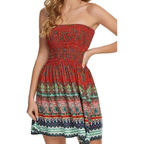 Tube Top Dress Women Sexy Strapless Mini Dress Sleeveless Summer Dresses