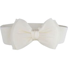 SportsWell Women's Fashionable Bowknot Wide Belt Girls Lady Stretch Cinch