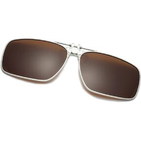 Long Keeper Polarized Clip On Square Sunglasses Men Women Flip Up Metal Sunglasses for Prescription Glasses