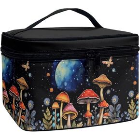 Aztec Skin Care Bag Portable Makeup Case Single Layer Makeup Bag Organizer Multi-function Stylish Travel Cosmetic Bags for Women for Purse Large