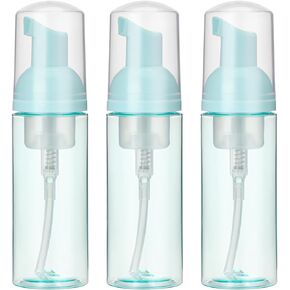 3PCS 2oz Foam Pump Bottles, Empty Plastic Foaming Dispenser, Lash Shampoo Bottles, Travel Size Shampoo Dispenser, Foam Pump Bottle for Cleaning, Travel, Makeup (60 Ml, Green) in Saudi Arabia