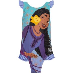 Disney Wish Swimsuit | Girls' One-Piece Swimwear | Princess Swimsuits for Girls