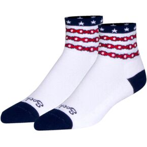 SockGuy Unisex The Brave 3in Ankle Athletic Cycling/Running Socks…