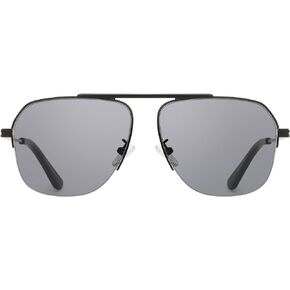 DUCO Retro Aviator Sunglasses for Mens Womens Semi-Rimless Non-Polarized Trendy Sun Glasses Metal Frame for Driving DC3035