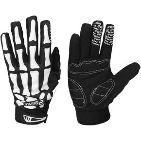 BESPORTBLE Skeleton Gloves Women Men, Skull Gloves Cycling Gloves Anti-Slip Breathable Sports Gloves for Men Women Cycling, Biking, Workout Motorcycle, Size L