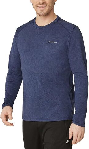 Eddie Bauer Men's Active Tee Crewneck Moisture Wicking Long Sleeve T-Shirt in Saudi Arabia