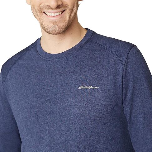 Eddie Bauer Men's Active Tee Crewneck Moisture Wicking Long Sleeve T-Shirt in Saudi Arabia