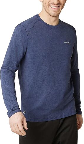 Eddie Bauer Men's Active Tee Crewneck Moisture Wicking Long Sleeve T-Shirt in Saudi Arabia
